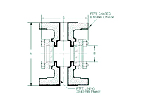 Schematic Diagram of FIF Series PTFE Lined Sight Flow Indicators