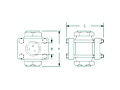 Schematic Diagram of FIS/HP Series High Pressure Sight Flow Indicators